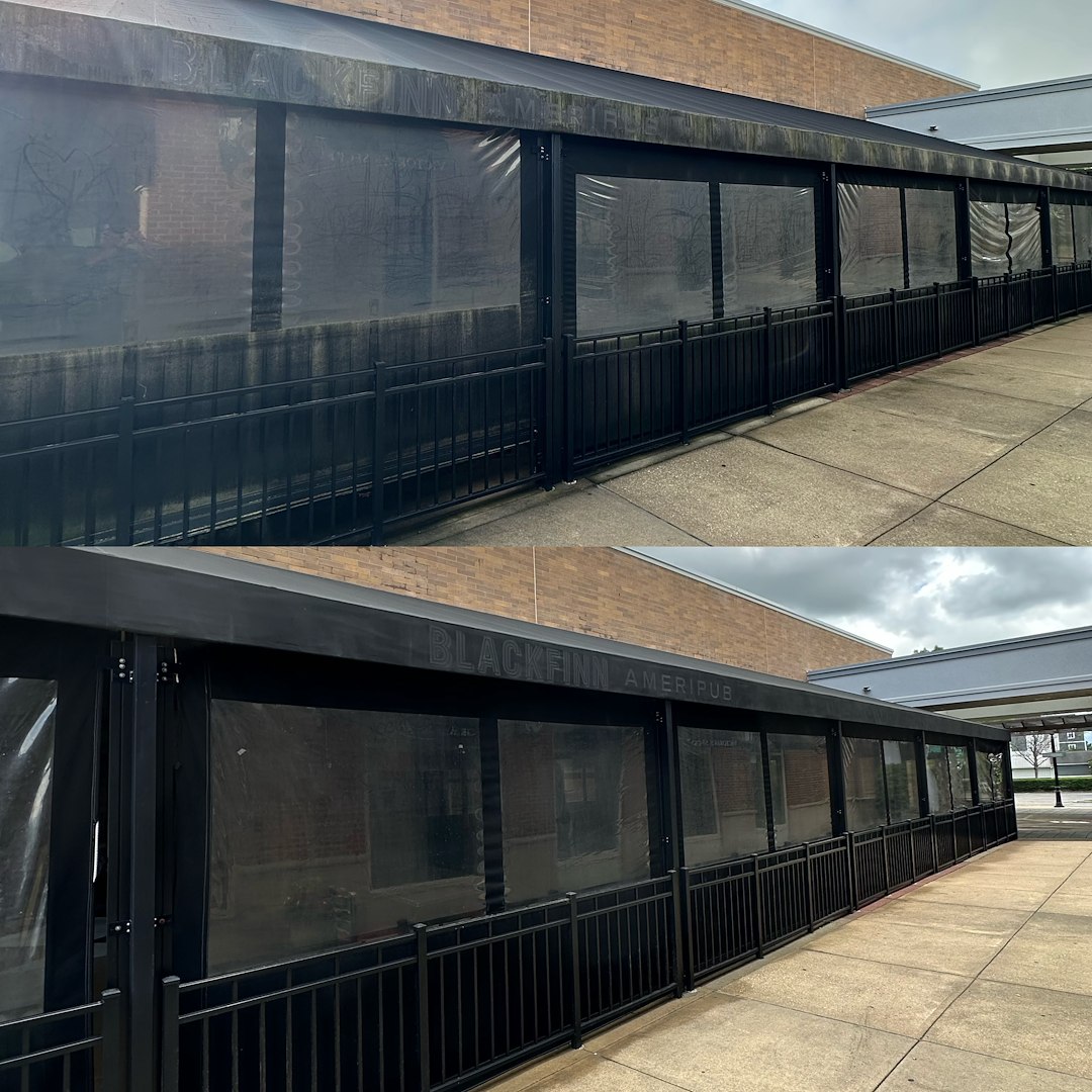 Restaurant Exterior Soft Washing at The Shoppes at EastChase in Montgomery, AL